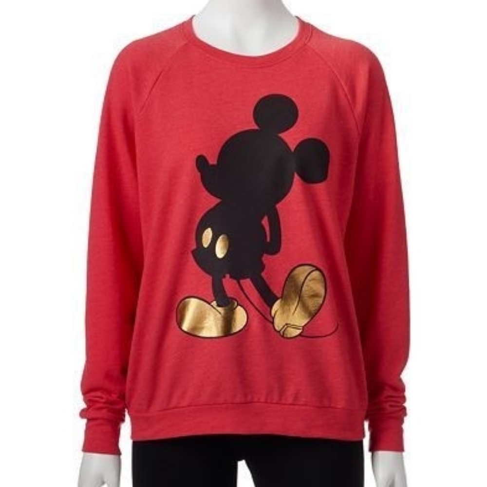 Mickey Mouse Silhouette Long Sleeve Shirt